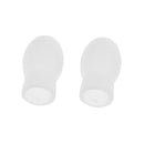 2 Pieces Bass Drum Beater Head Silicone Head for Percussion Drum Hammer White