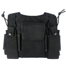 Radio Chest Harness Chest Front Pack Pouch Holster Vest Rig for Two Way Radio Walkie Talkie(Rescue Essentials) (Black)