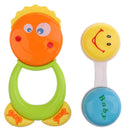 2 pieces Baby Toddler Rattle Handbell Bed Bell Developmental Toy Comforting Crib Pram Cartoon Doll Toys Gift