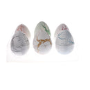 6 Pieces Crack Dinosaur Eggs Hatching Toy with Mini Dinosaur Figures Inside - C