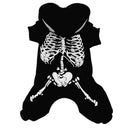Glow In The Dark Apparel Dog Pet Puppy Playsuit Jumpsuit Coat Jacket Costume Pet Supplies Black L