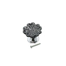 Set Of Vintage Style Ceramic Orchid Cabinet Door Pull Knob Cupboard Closet Drawer Pull Handle With Screw Black
