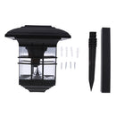 LED Garden Lights Lamp Post Solar Powered Lantern Pathway Walkway Outdoor