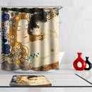 Home Hotel Bathroom Shower Room Decor Fashionable Cute Mother Baby Print Charms Shower Curtain With 12 Hooks
