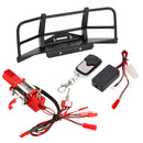 RC Crawler Automatic Winch Control System Receiver Front Bumper for 1:10 HSP Redcat Climbing Car Truck Buggy