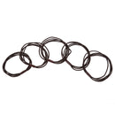 Fashionable Elastic Hair Band Rope Ponytail Holders For Lady Girls Party Hair Decor Accessory Pack of 5PCS Coffee
