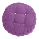 Round Comfortable Breathable Super Soft Cotton Filling Corduroy Seat Cushion Outdoor Dining Picnic Accessory Purple