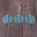 Plastic Green Solid Concave Convex Surface Round Plate With Handle For Wood Printing Art