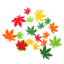 20pcs Foam Shapes Maple Leaves Assorted Leaf Embellishments for Kids Craft