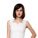 Natural Black Straight Bob 100% Human Hair Wigs With Cap For Women 14 Inch