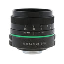 35mm F/1.6 Large Aperture Manual Prime Fixed Lens APS-C for Sony Nikon Canon Digital Cameras, Black