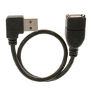 USB 2.0 Right Angle Male to Female Extension Adapter Converter Cable Cord for PC Notebook Universal