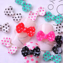 Set Of 20PCS Cute Bowknot Polka Dot Glitter Nail Cellphone Decoration Beauty Supplies Cosmetic Tool