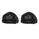 2 Pieces Doll Wigs Cap Headgear Cap for 70cm Uncle Male BJD Doll Fixed-Wig Net DIY Making Accessories Black