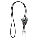 Vintage Evil Eye Bolo Tie Necktie Titanium Steel Necklace Pendant for Men Women