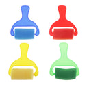 4 pieces Mini Painting Foam Sponge Roller Brush Tools For Kids Painting Early Learning Drawing Tool