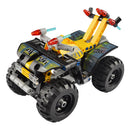 Pullback Pickup Truck Car Racer Model with Motor Power Building Blocks Assembly Puzzles Bricks Educational Stacking Toys Great Gift for Kids