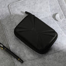 Carrying Travel Case Bag Organizer Pouch with Zipper for External Hard Drive Disk HDD MP3 Earbuds Charging Cable, Black
