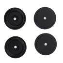 4 Pack Aluminum Speaker Spike Shockproof 50x15mm Isolation Feet Stand Cone Pad Turntable Amplifier CD DAC Recorder Black