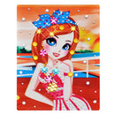 Preschoolers Toddlers 3D DIY Rhinestone Embroidery Princess Painting Handmade Cross Stitch Art Supplies Gift