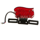 Black 12V 35W Accessory Metal Brake Tail Lamp Light for Halley Motorbike Motor