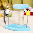 Cute Cat Climber Shelf Scratching Post Tree Pole Scratcher Kitten Gym House