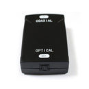 Coaxial RCA Audio Signal To Optical SPDIF Toslink Digital Audio Signal Converter Adapter Box & DC 9V 600mA Charger EU Plug