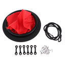 Durable Nylon 8 inch Kayak Canoe Hatch Cover Deck Plate & Storage Bag, Deck Loop Pad Eye, Paddle Leash, Screws Accessories