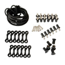 Shock Cord/Bungee Cord Deck Rigging Accessory Kit for Kayaks Canoes and Boats With Screws Nuts