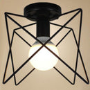 Unique M Shape Metal Ceiling Pendant Lampshade Chandelier Hanging Light Shade for Home Bar Cafe Restaurant Decoration, E27 Base
