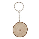 Rustic Wood Keychian Ring Key Chain Wedding Party Gift Favor