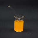 4pcs 20cm Bent Glass Drinking Straw Milk Drink Pipe Tube +1 Cleaning Brush