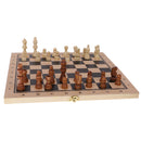 29 x 29cm 3 in 1 Fold Chess Set Board Game Checkers Backgammon Draughts M
