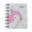Pocket Spiral Notepad Cartoon Bird Memo Pad Book For Travel Office School