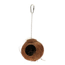 Hamster Squirrels Hideaway Nest, Bird Coconut House, Natural Coconut Shells Food Dispenser, Small Medium Birds and Small Animal Supplies