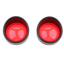 Black Visor-Style Ring Kit Red Lens Cover / Turn Signal Cover for Harley XL883 XL1200