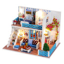 DIY Assembly Miniature Dollhouse Cottage Kit with Furniture and Accessories