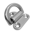 Large Folding Pad Eye Deck Lashing D Ring Staple Cleat for Trailer Marine Boat Caravan Truck - Marine 316 Stainless Steel