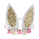 30cm Hair Bands Girls Handmade Pretty Hair Elastic Bobble Baby Headband Gold