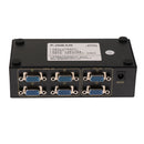 6 Port Female(2 VGA In/4 VGA Out) VGA Switch Box for PC TV Monitor,Resolution up to 1920x1440