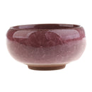 Portable Ceramic Chinese Writing Painting Brush Dish Bowl Brush Dipped In Water Cup Reddish Brown