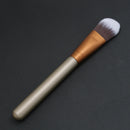 Flat Head Makeup Brush Blush Contour Foundation Brush Cosmetic Tool - Pack of 1 - Gold