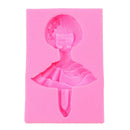 1pc Sugarcraft Dancing Girl Silicone Cake Decorating Mould Art Craft DIY
