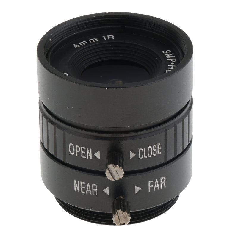 1/2'' 4mm f/1.2 3MP CS-Mount Fixed Iris CCTV IR Lens for Network Security Surveillance Camera