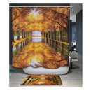 Home Bedroom Shower Room Door Window Decor Fabric Water-Resistant 3D Shower Curtain With 12 Hooks 1