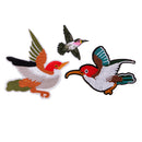 3 Pieces/Set Fashion Embroidery Bird Patches Decorative Applique Patches Garment Decoration