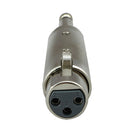 XLR Female to 1/4" 6.35mm Mono Male Plug Female Jack Audio Adapter Connector