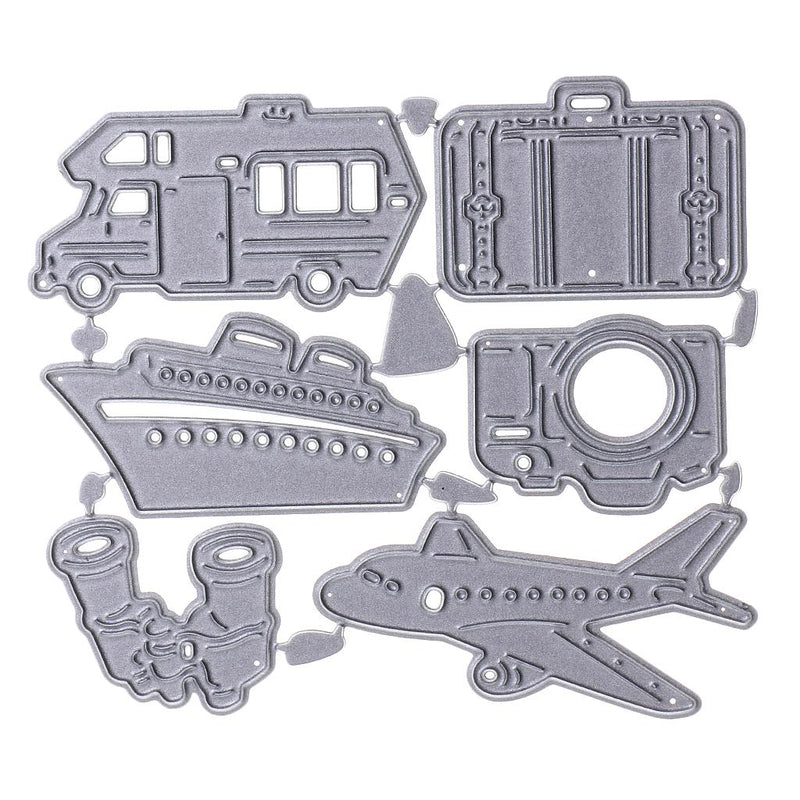 1 Set Travel Accs Cutting Dies Stencil for Scrapbook Album Paper Embossing Tool