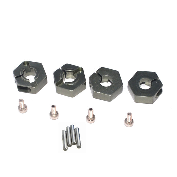 1/10 RC Vehicle Upgarde Part Wheel Hex Hub Adapter 12x5mm for HSP HPI - Gray