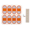 8pcs Ellipse Shape Fishing Main Line Bobbins Spools, Hook Line Rig Trace Storage